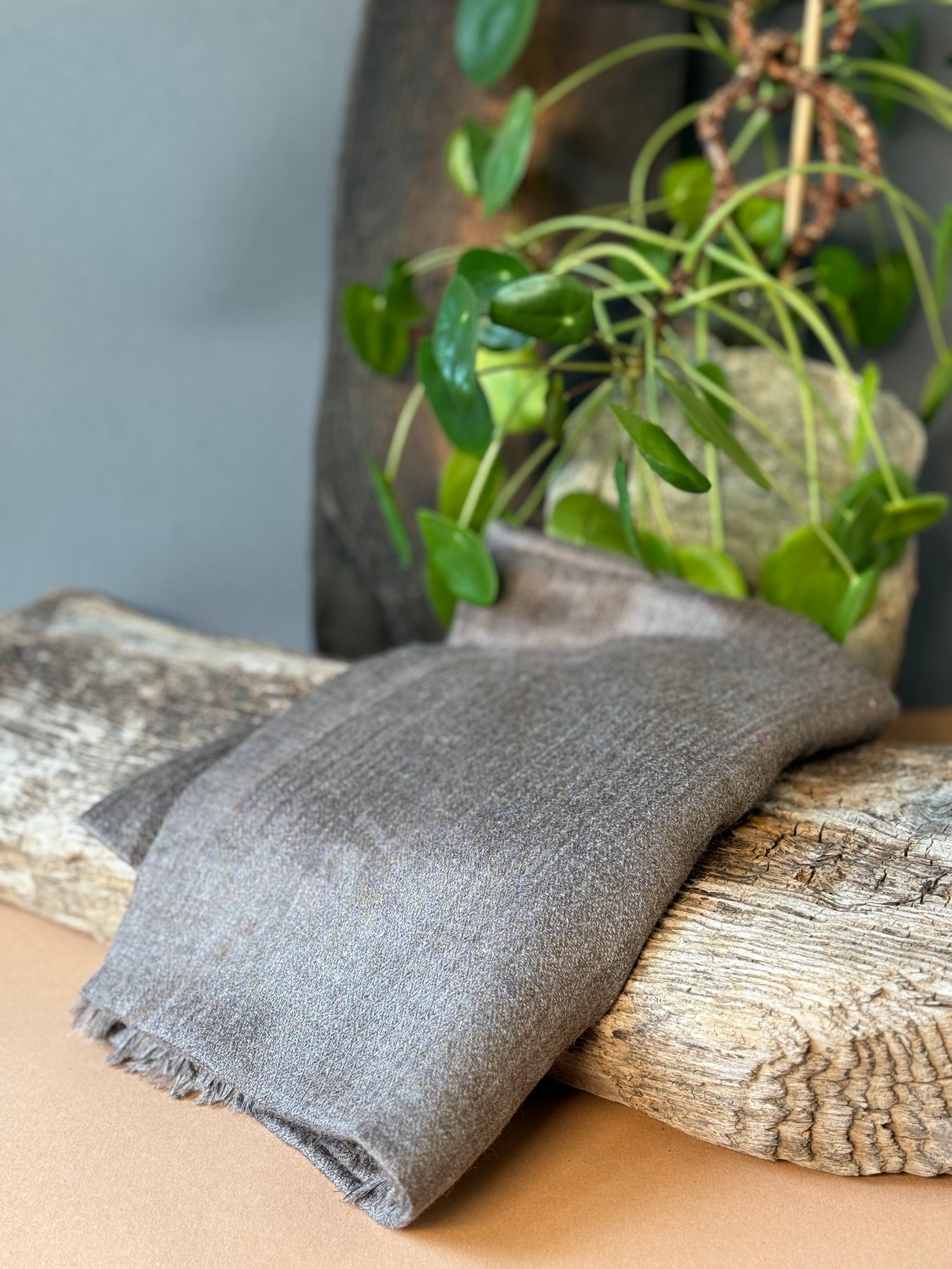 Pashmina Silber dunkel