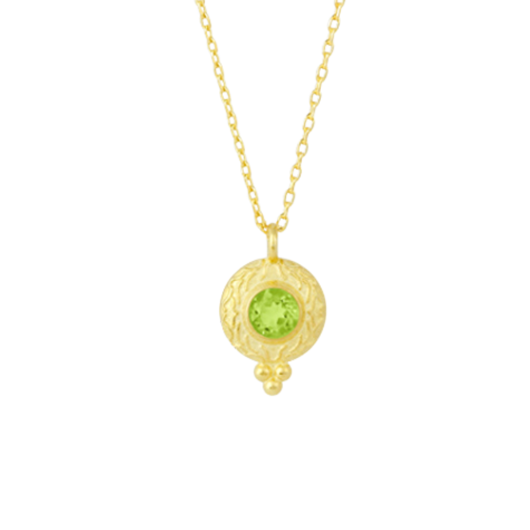 Silber Kette mit Peridot
