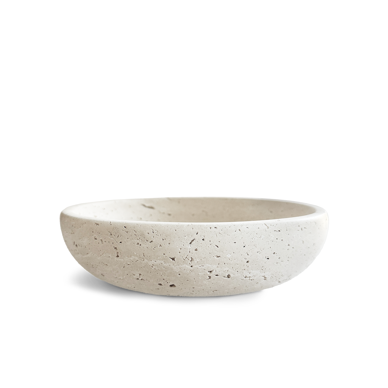 Große Räucherschale aus hellem Travertin von PAVA FUMA – minimalistisches Design, handgefertigt für stilvolles und sicheres Räuchern von Harzen, Mischungen oder Kräutern. Ideal für Rituale, Interior und achtsame Momente.