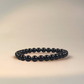 Schwarzer Turmalin Edelsteinarmband
