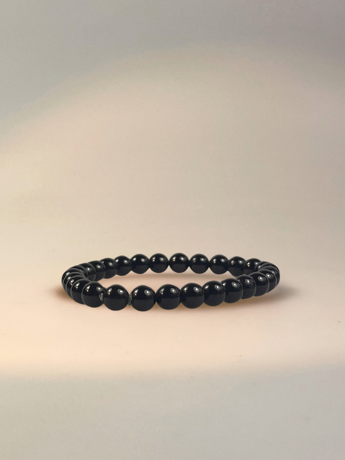 Schwarzer Turmalin Edelsteinarmband