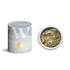 PAVA FUMA Räuchermischung ‚Element Luft‘ – stilvolle Tube mit goldenem Luftsymbol sowie geöffnete Ansicht der naturreinen Mischung aus Weihrauch, Kräutern und Blüten – ideal für energetische Reinigung, Klarheit und belebende Räucherrituale.