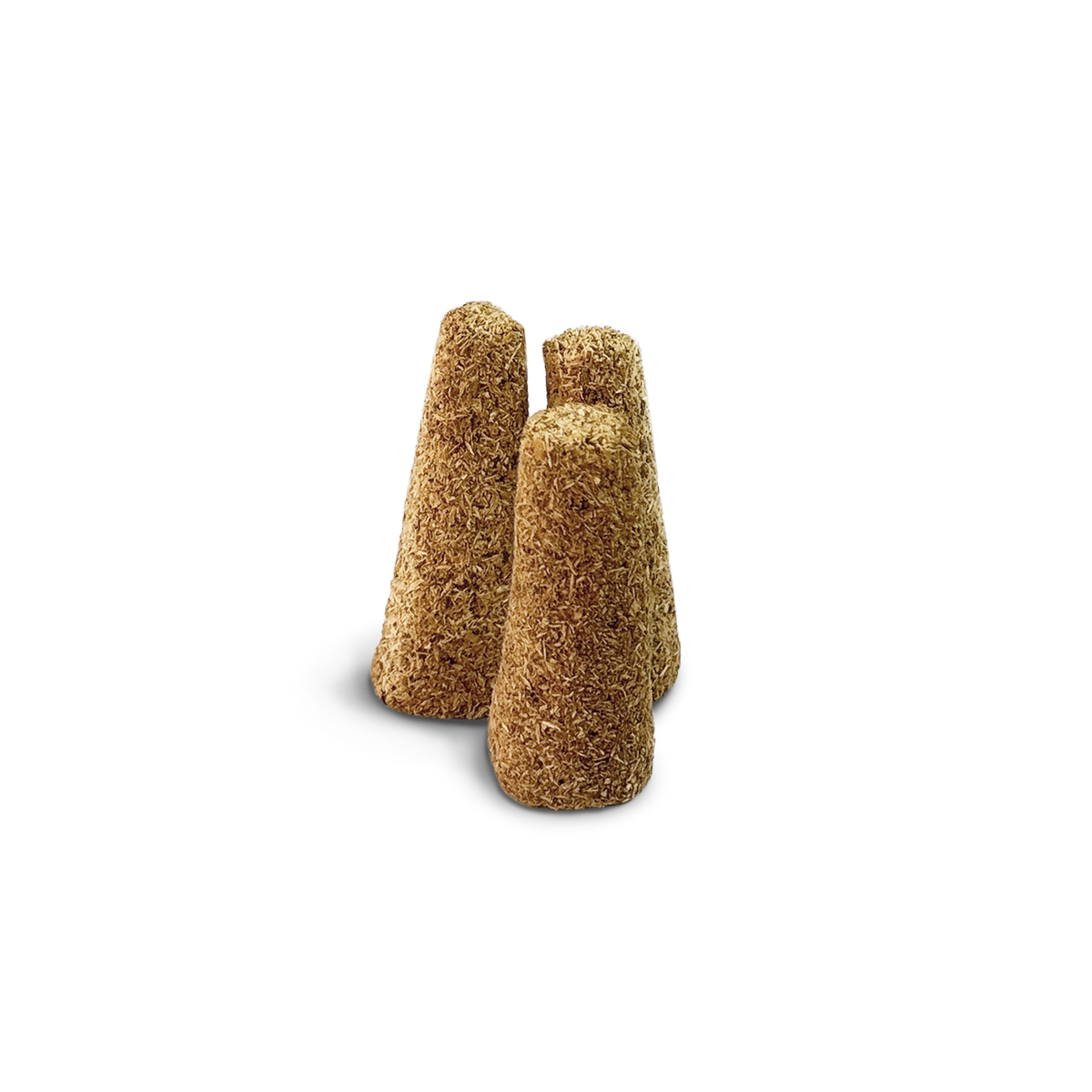 Palo Santo Räucherkegel - PAVA FUMA - create connection -Produktbild mit 3 Räucherkegel.