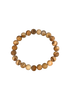 Ein elastisches Armband aus Landschaftsjaspis mit matten, runden Perlen in warmen Erd- und Beigetönen. Jede Perle zeigt eine einzigartige Maserung mit natürlichen Linien und Mustern – von sandfarben bis ockerbraun. Das Armband liegt freigestellt vor hellem Hintergrund und vermittelt eine naturnahe, erdende Ausstrahlung – ideal für Achtsamkeit, Erdung und stilvolle Begleitung im Alltag.