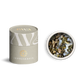 Jahreskreis Räuchermischung Lugnasadh von PAVA FUMA – elegante, naturfarbene Tube mit goldener Prägung des Jahreskreis-Symbols. Daneben die geöffnete Tube von oben: sichtbar ist eine ausgewogene Mischung aus hellen Harzen, Kräutern und Wurzeln – inspiriert vom Spätsommer und dem ersten Erntedankfest im keltischen Jahreskreis.
