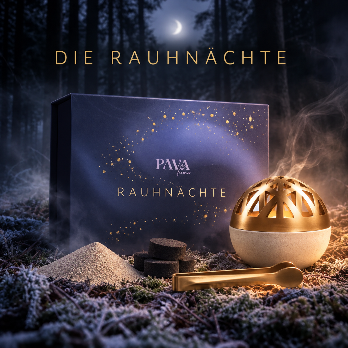 Rauhnachtsbox Komplettset mit Räucherkugel