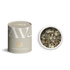 PAVA FUMA Jahreskreis Räuchermischung Ostara in zartgrüner Designverpackung mit goldener Prägung und Blick auf die Mischung in der geöffneten Runddose – frühlingshafte Komposition aus Blüten, Harzen und Kräutern für Ostara-Rituale.