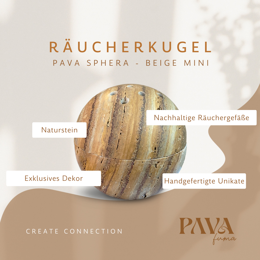 Räucherkugel - PAVA SPHERA - Brown Mini