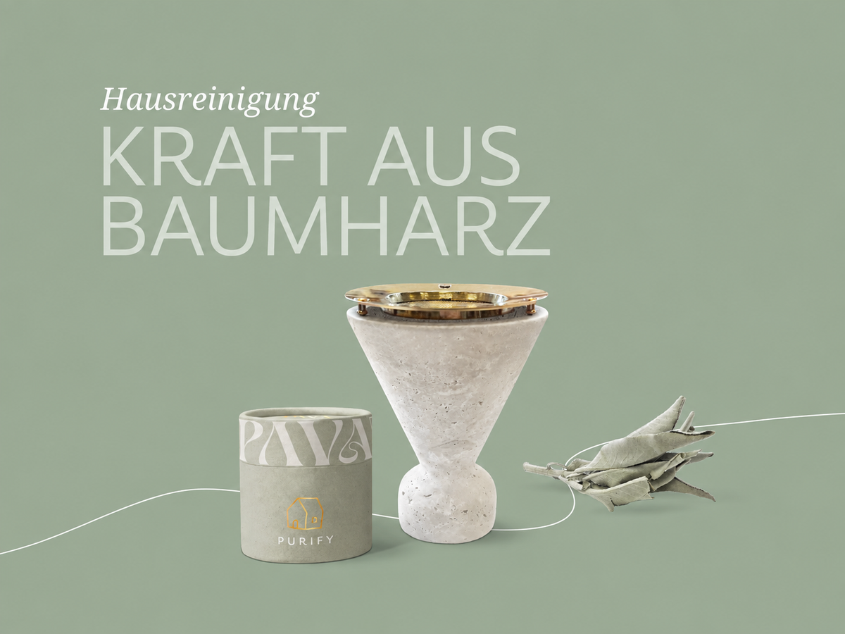 Räucherkelch mit Sieb und Hausreinigungsmischung Purify das Räucherset