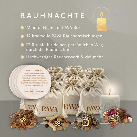 Rauhnachtsbox -MINDFUL NIGHTS of PAVA